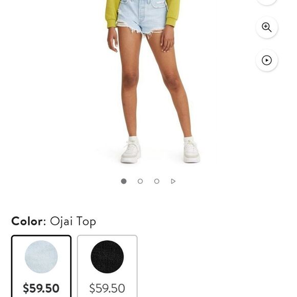 Levi's Original Red Tab Women's 501 Original High-Rise Jean Shorts - Picture 7 of 11